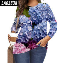 Load image into Gallery viewer, Women Clothing Beauty Floral 3D Printed T Shirt