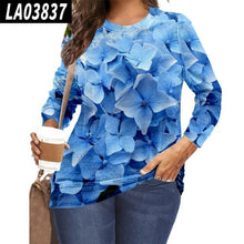 Load image into Gallery viewer, Women Clothing Beauty Floral 3D Printed T Shirt