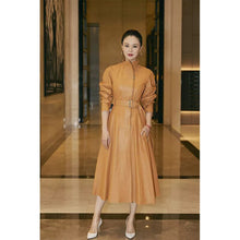 Load image into Gallery viewer, Coat Natural 100% Winter Fashion Sheepskin Genuine Leather Long