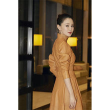Load image into Gallery viewer, Coat Natural 100% Winter Fashion Sheepskin Genuine Leather Long