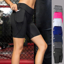 Load image into Gallery viewer, Women Cycling Tights Skinny Yoga Shorts Fitness Gym Athletic Workout - Sophornlilly