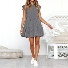 Load image into Gallery viewer, Women Dress Country Style Striped Sleeveless Casual Summer Beach