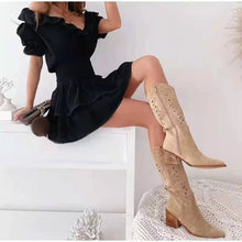 Load image into Gallery viewer, Women Dress Solid Color Fashion Sexy Off Shoulder V Neck Ruffle