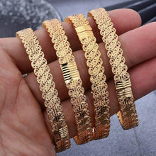 Load image into Gallery viewer, Women Dubai 24K Bracelets Gold Color Bangles India Nigeria African - Sophornlilly
