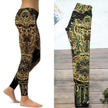 Load image into Gallery viewer, Women Eagle Printed Leegings Girls High Waist Pants Vintage Clothing