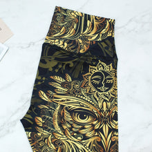 Load image into Gallery viewer, Women Eagle Printed Leegings Girls High Waist Pants Vintage Clothing