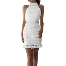 Load image into Gallery viewer, Women Elegant Summer Dress Bodycon Solid Color Sleeveless Hollow Out - Sophornlilly