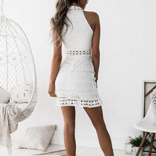 Load image into Gallery viewer, Women Elegant Summer Dress Bodycon Solid Color Sleeveless Hollow Out - Sophornlilly