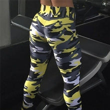 Load image into Gallery viewer, Women Fashion Camouflage Printing Elasticity Leggings Camouflage