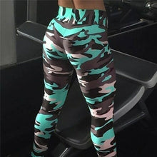 Load image into Gallery viewer, Women Fashion Camouflage Printing Elasticity Leggings Camouflage