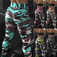 Load image into Gallery viewer, Women Fashion Camouflage Printing Elasticity Leggings Camouflage