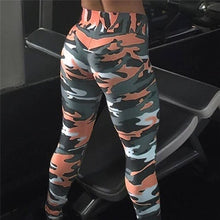 Load image into Gallery viewer, Women Fashion Camouflage Printing Elasticity Leggings Camouflage