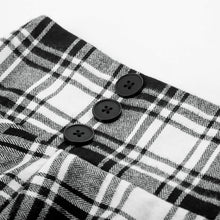 Load image into Gallery viewer, Women Fashion Casual Plaid SkirtWith Pockets  Vintage High Waist