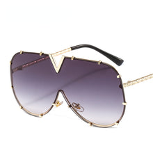 Load image into Gallery viewer, Fashion Luxury Vintage Big Frame Uv400 Sunglasses