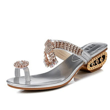 Load image into Gallery viewer, Women Fashion Summer Leather Square Heel Sandals Slipper Ladies Sexy - Sophornlilly