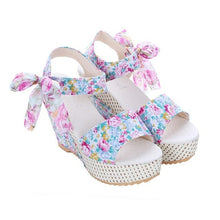 Load image into Gallery viewer, Women Fashion Summer Platform Wedge Sandals Ankle Strap Fish Mouth