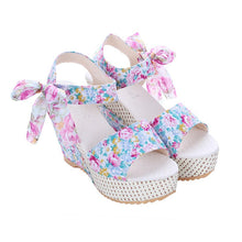Load image into Gallery viewer, Women Fashion Summer Platform Wedge Sandals Ankle Strap Fish Mouth