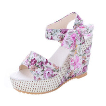 Load image into Gallery viewer, Women Fashion Summer Platform Wedge Sandals Ankle Strap Fish Mouth