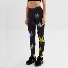 Load image into Gallery viewer, Women Fitness Leggings Workout Casual Pants Trousers Maple Leaf