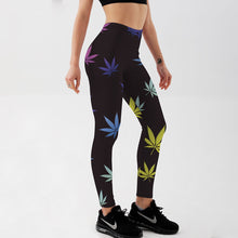 Load image into Gallery viewer, Women Fitness Leggings Workout Casual Pants Trousers Maple Leaf
