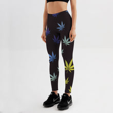 Load image into Gallery viewer, Women Fitness Leggings Workout Casual Pants Trousers Maple Leaf