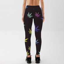 Load image into Gallery viewer, Women Fitness Leggings Workout Casual Pants Trousers Maple Leaf
