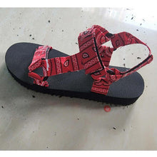 Load image into Gallery viewer, Women Flat Sandals Bandana Shoes Summer Outdoor Beach Shoes Open Toe - Sophornlilly