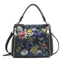 Load image into Gallery viewer, Genuine Leather Handbag Top Handle Shoulder Messenger Bag