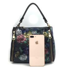 Load image into Gallery viewer, Genuine Leather Handbag Top Handle Shoulder Messenger Bag