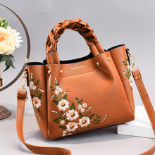 Load image into Gallery viewer, Floral Pu Leather Small Hand Bag