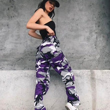 Load image into Gallery viewer, Women High Waist Camouflage Pants Fashion Trouser Ankle - Sophornlilly