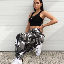 Load image into Gallery viewer, Women High Waist Camouflage Pants Fashion Trouser Ankle - Sophornlilly