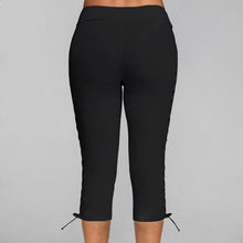 Load image into Gallery viewer, Women High Waist Cropped Trousers Pants Elastic Bandage Leggings