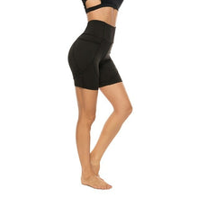 Load image into Gallery viewer, Women High Waist Shorts Elastic Waist Fitness Casual Pocket Short