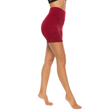 Load image into Gallery viewer, Women High Waist Shorts Elastic Waist Fitness Casual Pocket Short