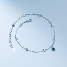 Load image into Gallery viewer, Women Jewelry Silver 925 Blue Stars Ankle