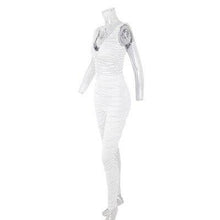 Load image into Gallery viewer, Women Jumpsuit Skinny Sexy Ruched Jumpsuit V Neck Sleeveless Backless - Sophornlilly