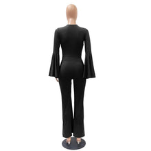Load image into Gallery viewer, Women Jumpsuits Deep V Neck Sexy Club Flare Bandage Romper Flare - Sophornlilly