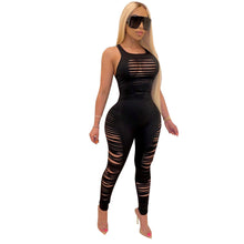 Load image into Gallery viewer, Women Jumpsuits Rompers Sleeveless Hollow Out Hole O Neck Sexy Night - Sophornlilly