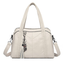Load image into Gallery viewer, Leather Handbag Fashion Tassel Tote Bags