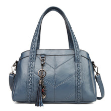 Load image into Gallery viewer, Leather Handbag Fashion Tassel Tote Bags