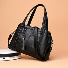 Load image into Gallery viewer, Leather Handbag Fashion Tassel Tote Bags