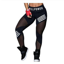 Load image into Gallery viewer, Women Leggings High Waist Mesh Pacthwork Sports leggings  Plus Size