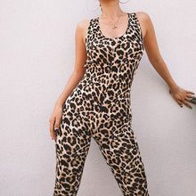 Load image into Gallery viewer, Leopard Print Sport Suit Set Fitness Yoga Sets