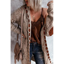 Load image into Gallery viewer, Long Cardigan Knitted Sweater Long Sleeve