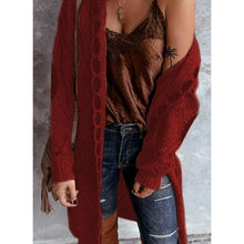 Load image into Gallery viewer, Long Cardigan Knitted Sweater Long Sleeve