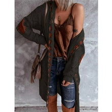 Load image into Gallery viewer, Long Cardigan Knitted Sweater Long Sleeve