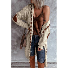 Load image into Gallery viewer, Long Cardigan Knitted Sweater Long Sleeve
