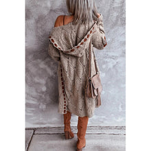 Load image into Gallery viewer, Long Cardigan Knitted Sweater Long Sleeve