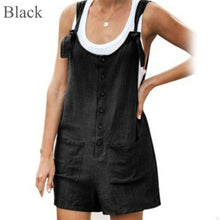 Load image into Gallery viewer, Loose Casual Sleeveless Romper Button Pocket